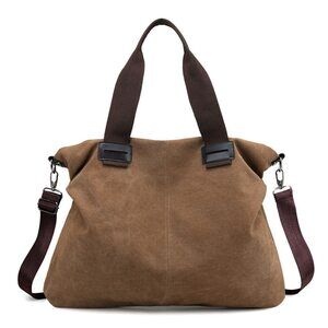 2631 Canvas Tote Bag Shoulder Crossbody Purses Work Travel HandbagVintage